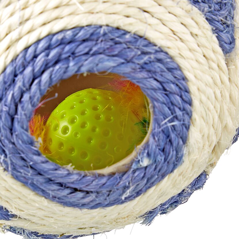 Katzenspielzeug aus Sisal mit Ball