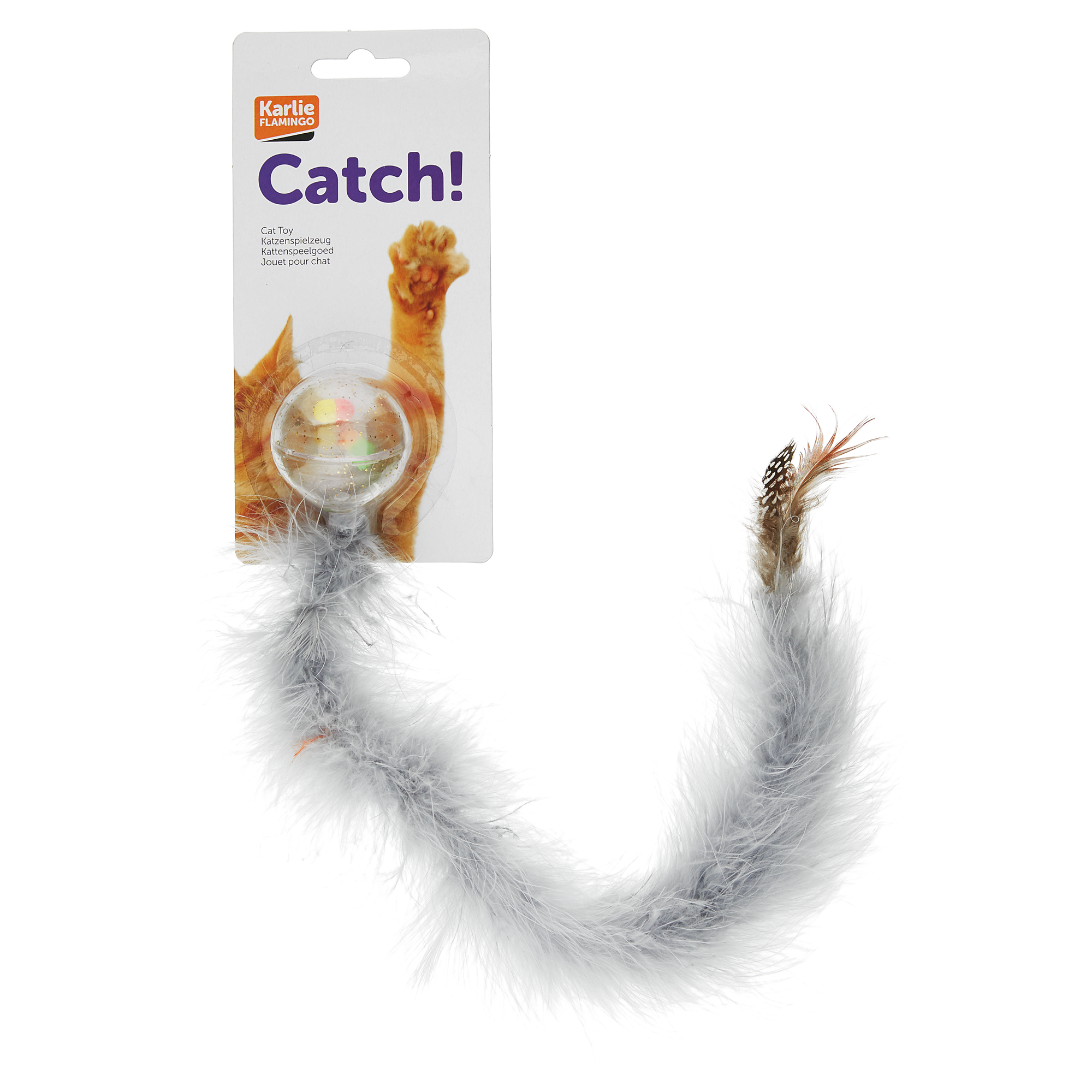 Katzenspielzeug "Catch!" Kunststoff grau 45 cm + product picture