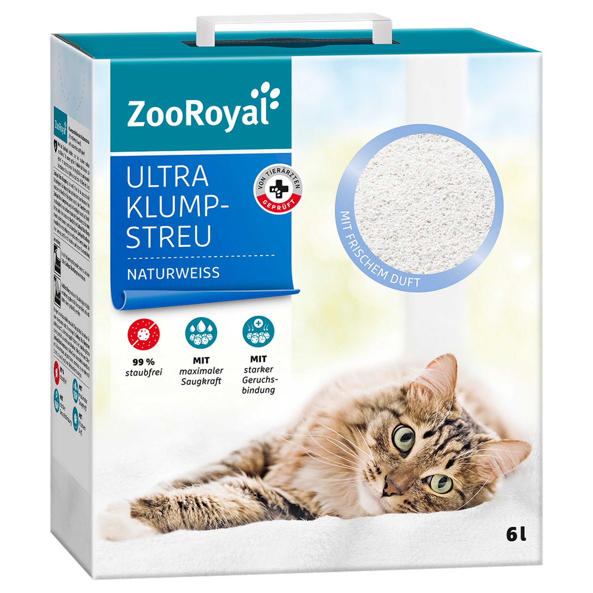 Klumpstreu 'Ultra' weiß mit frischem Duft 6 l