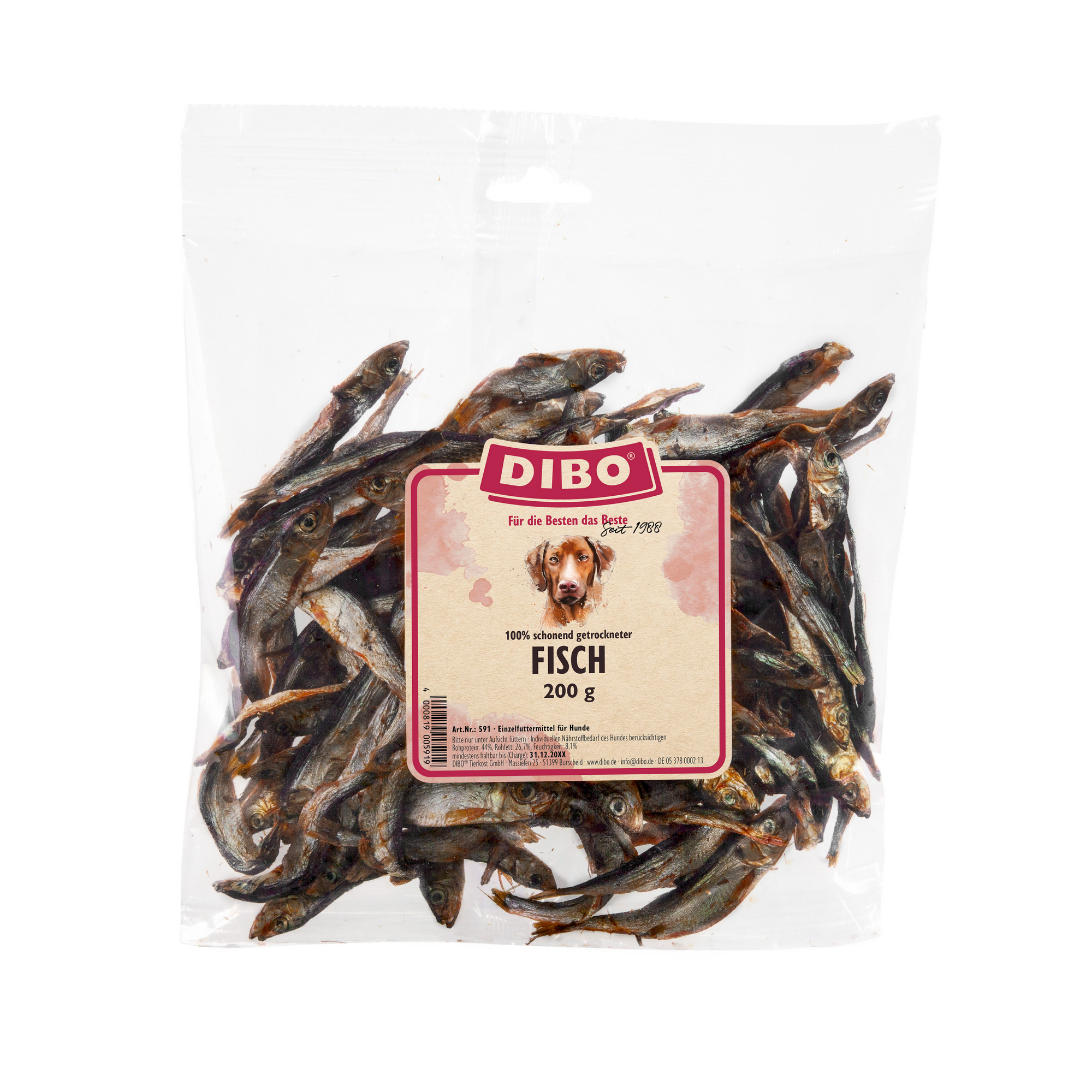 Hundesnack Fisch getrocknet 200 g + product picture