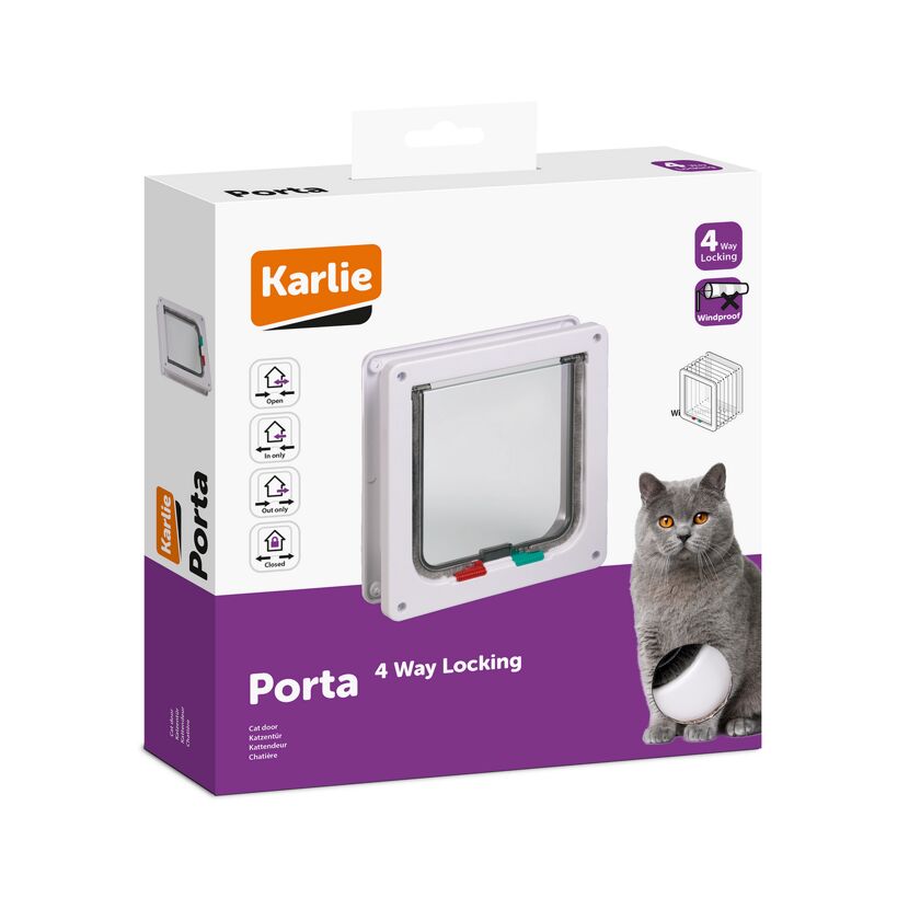 Karlie Porta 4-Wege Katzenklappe