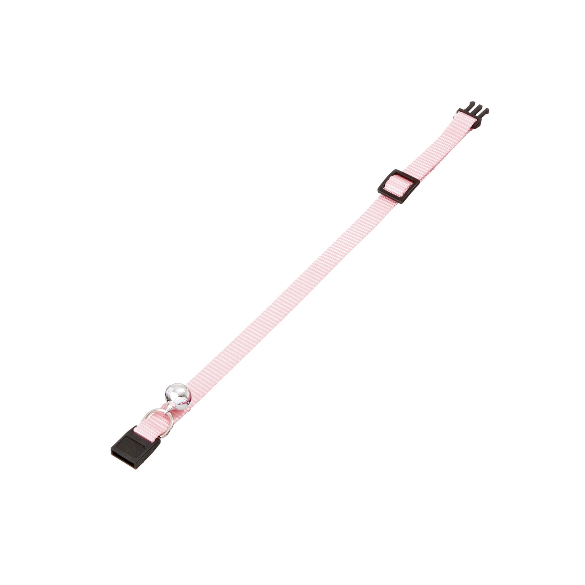 Rosafarbenes Halsband mit Glöckchen