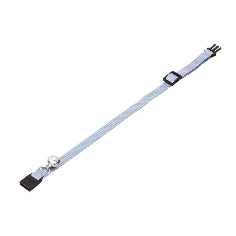 Halsband hellblau mit Glöckchen