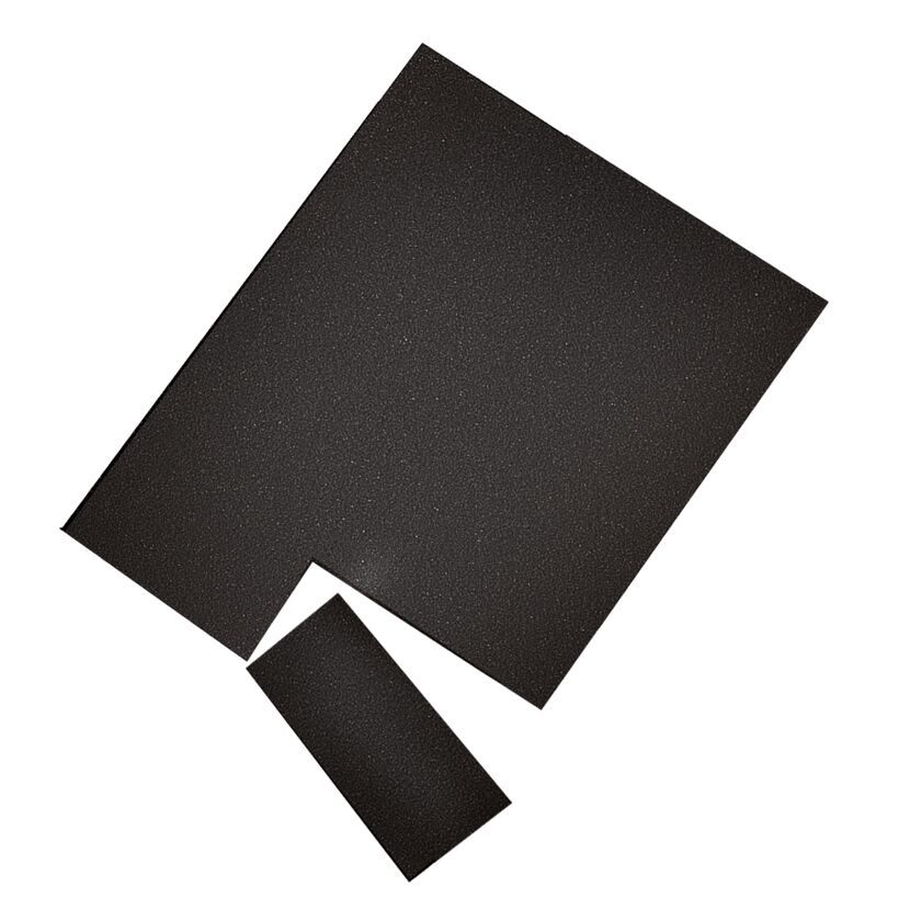 Schwarze Universalfilter für Katzentoiletten