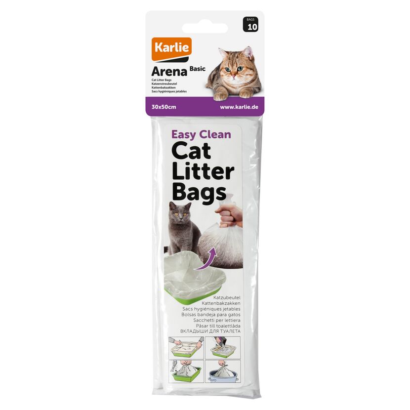Karlie Arena Basic Katzenstreubeutel 30x50cm 10er Pack