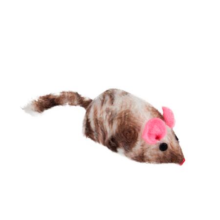 2. Bild von Katzenspielzeug Aufziehmaus Speedy braun/weiß