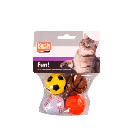 3. Bild von Katzenspielzeug Moosgummiball Ø 4 cm 4 Stück