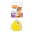 Verkleinertes Bild von Katzenspielzeug Texil Limone gelb mit Catnip 6 cm
