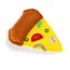 Gelbes Pizzastück-Spielzeug aus Stoff