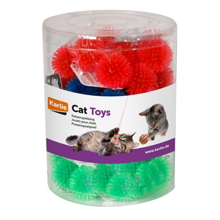 3. Bild von Katzenspielzeug Igelball 3 Farben sortiert Ø 3 cm