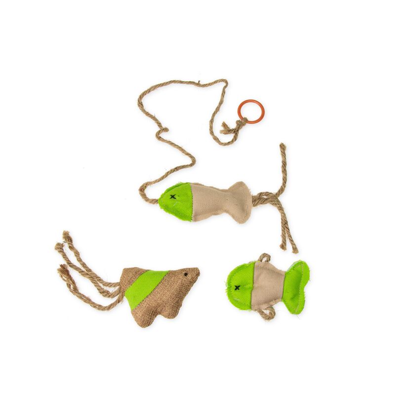 Katzenspielzeug NatuToy Mix aus Jute