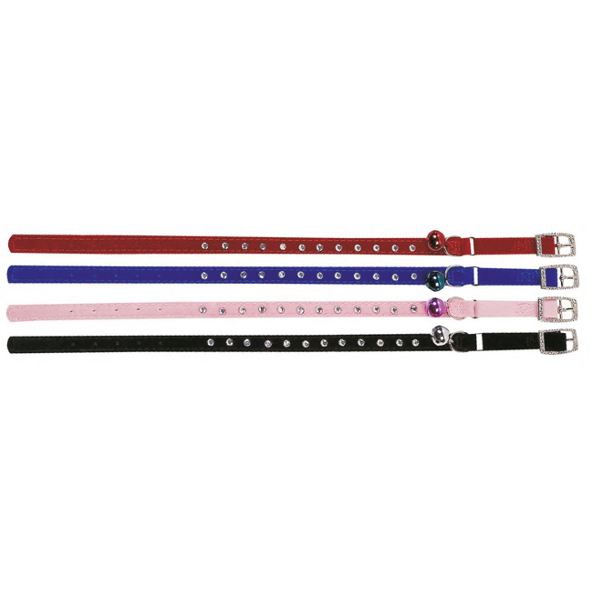 Bild von Katzenhalsband 'Diamond' mit Strasssteinchen 30 cm
