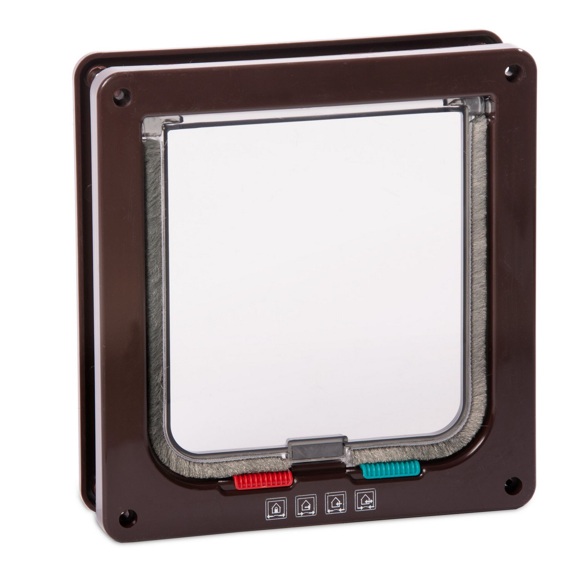 Braune 4-Wege Katzentür