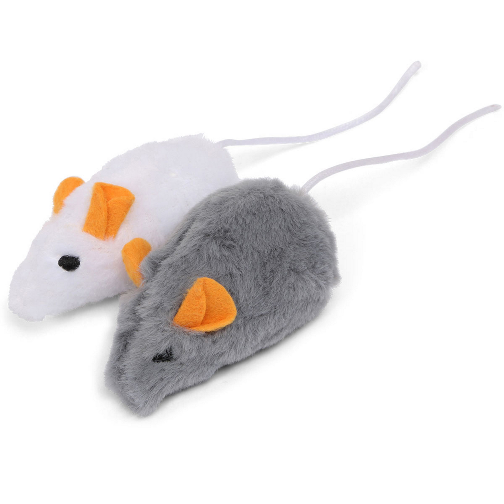 Katzenspielzeug Mäuse Set mit Rassel