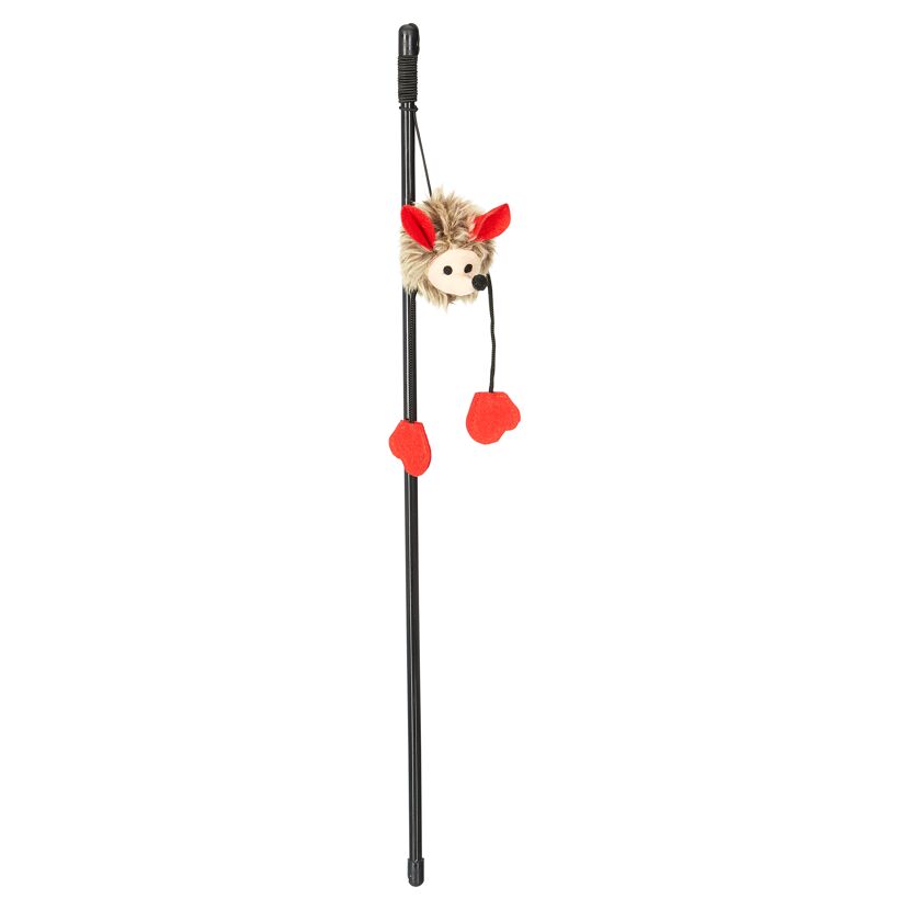 Katzenangel Igel Kunststoff/Textil 50 cm
