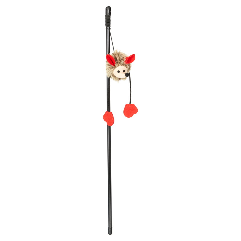 Katzenangel Igel Kunststoff/Textil 50 cm