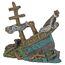 Wrack einer alten Galeere als Dekoration