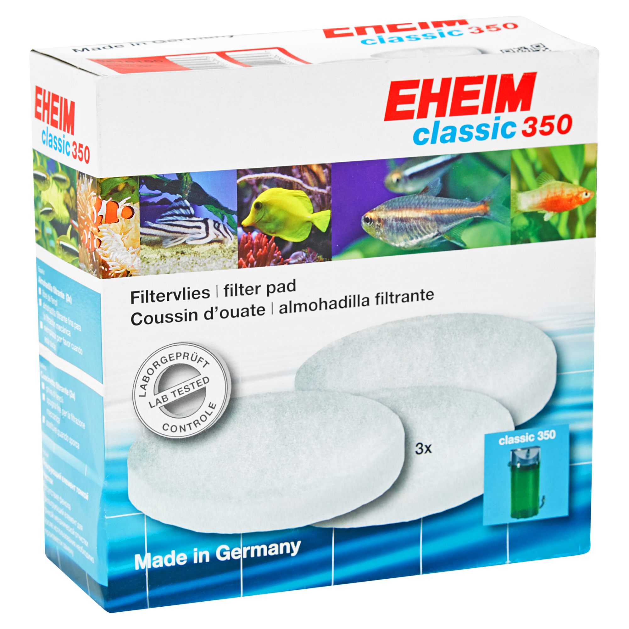 Filtervlies für Aquarienfilter "Classic 350" 3 Stück + product picture