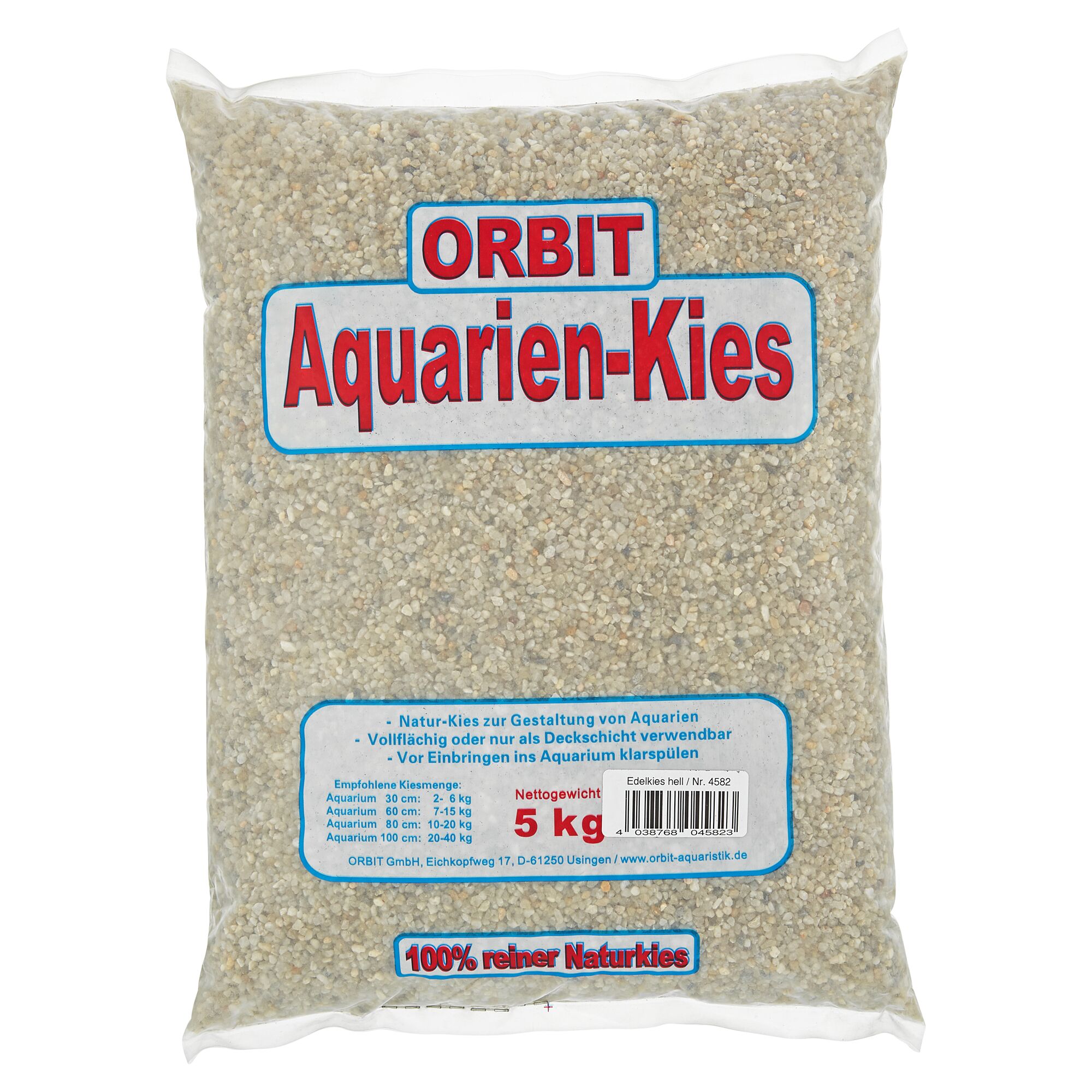 Orbit Aquarien-Kies, 5 kg Beutel