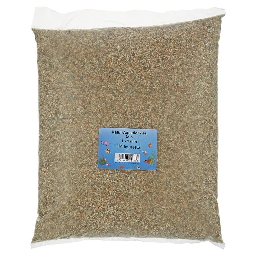 Natur-Aquarienkies bunt 10 kg fein Ø 1 - 2 mm