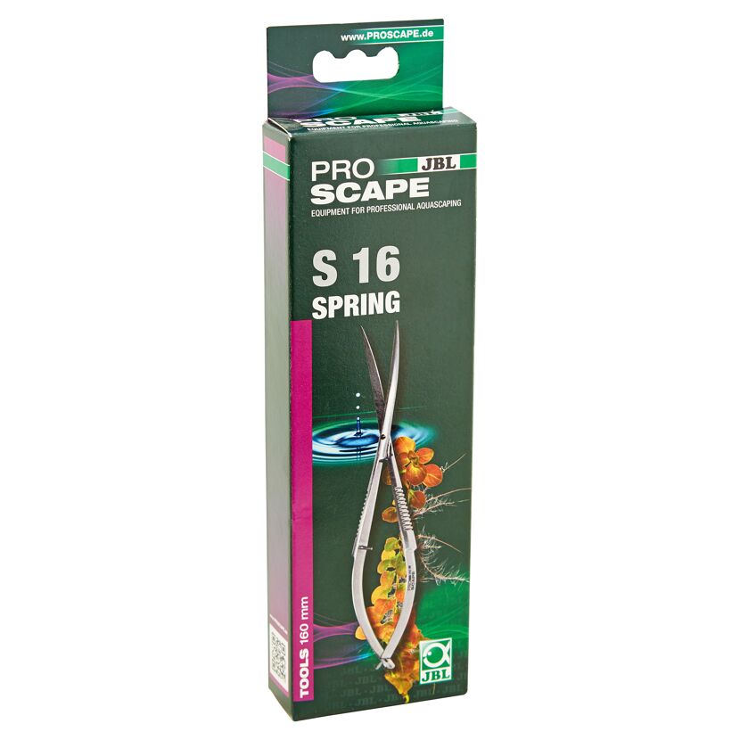 Aquascaping-Schere "Pro Scape" Stahl S 16 Spring 160 mm