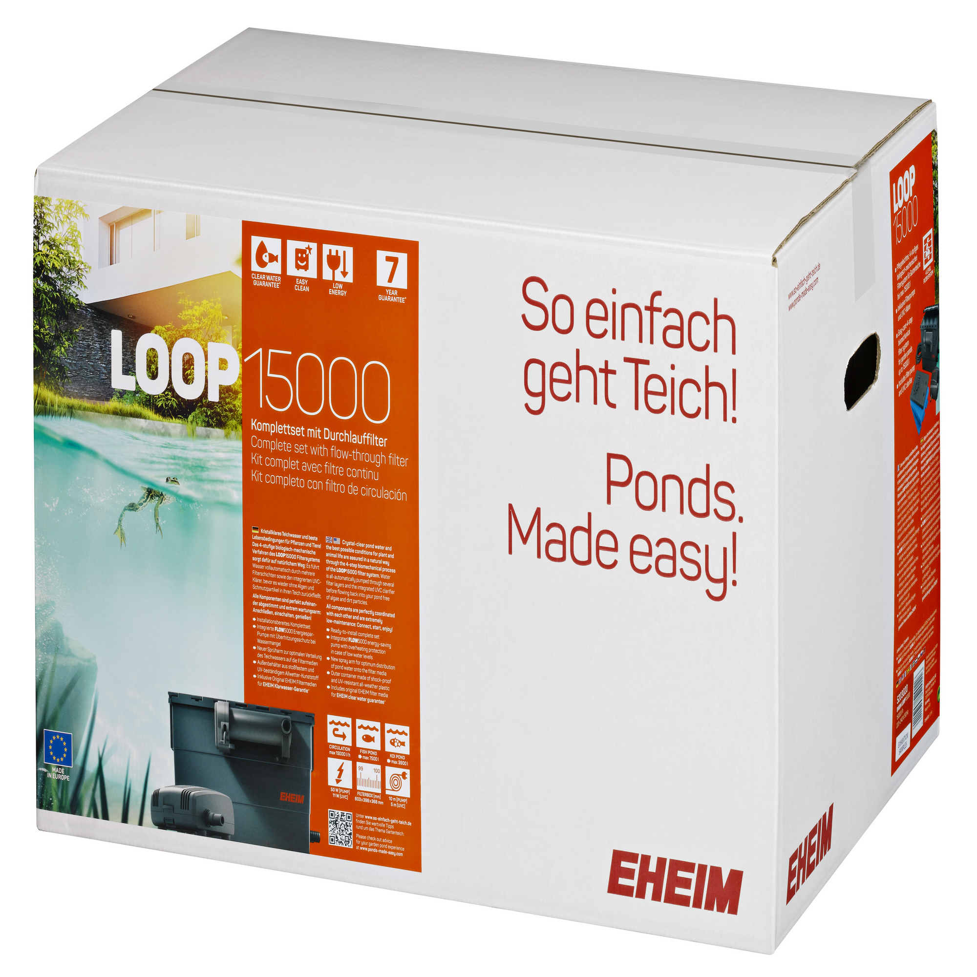 EHEIM LOOP 15000 Komplett-Set mit Durchlauffilter und UV-Klärer + product picture