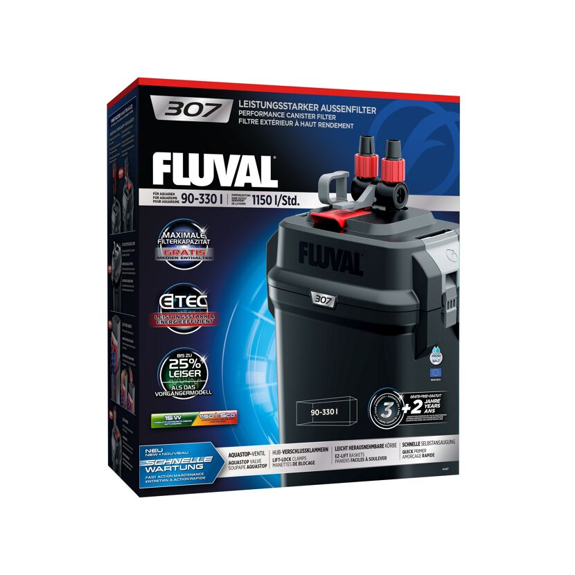 Fluval 307 Außenfilter für Aquarien