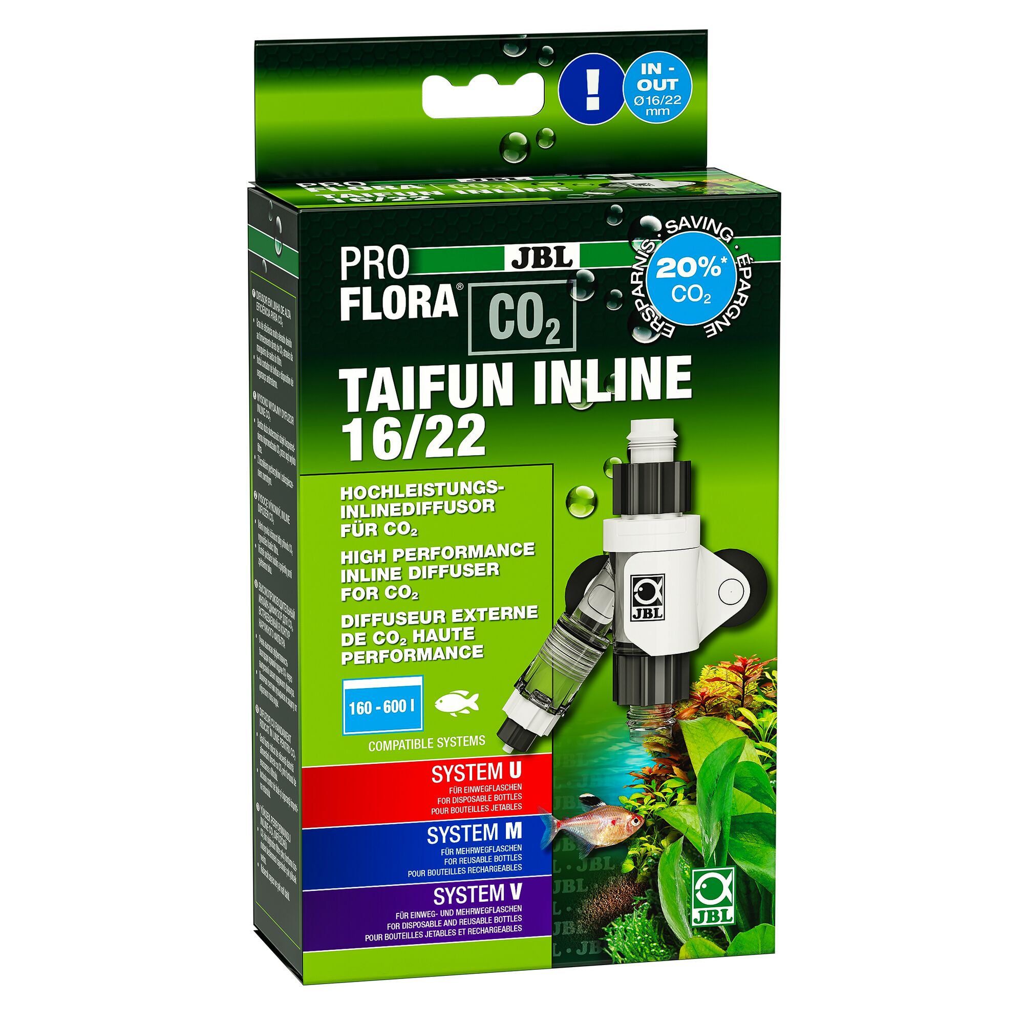 JBL ProFlora CO2 Taifun Inline Diffusor