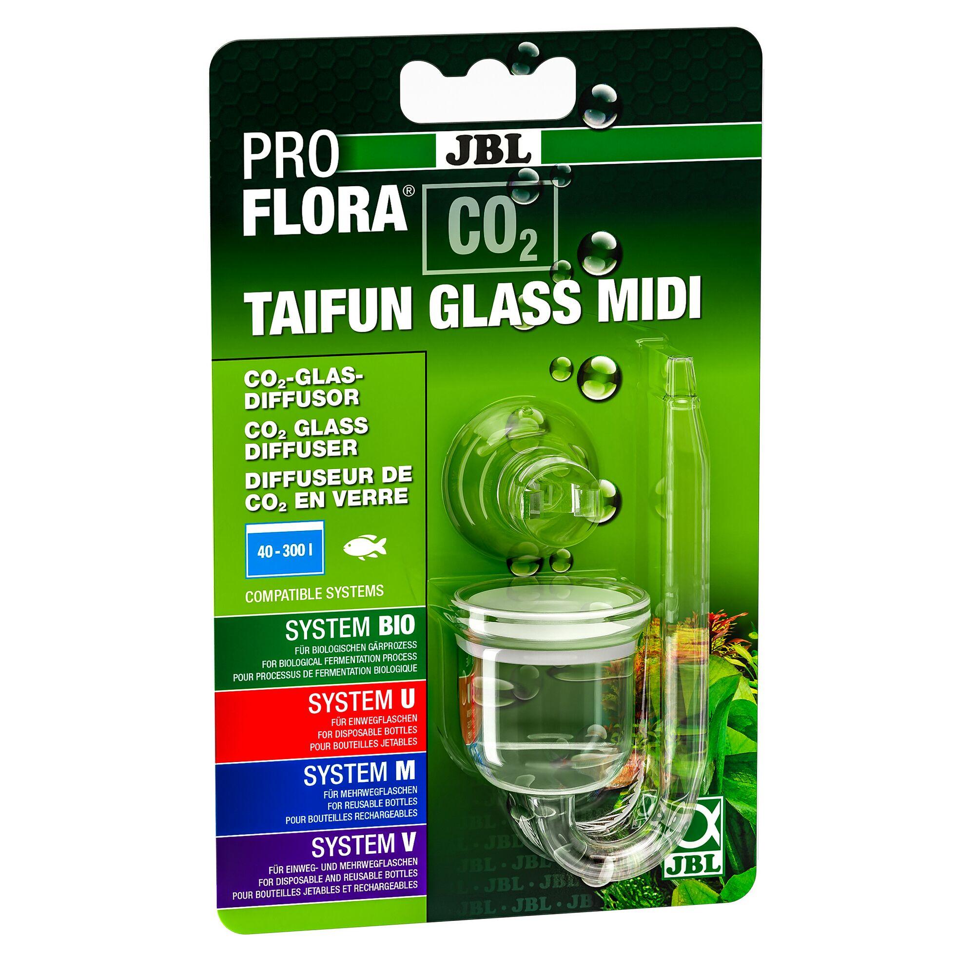 JBL ProFlora CO2 Taifun Glass Midi Diffusor