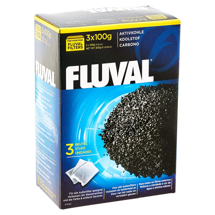 Aktivkohlefilter für Aquarien 3 x 100 g