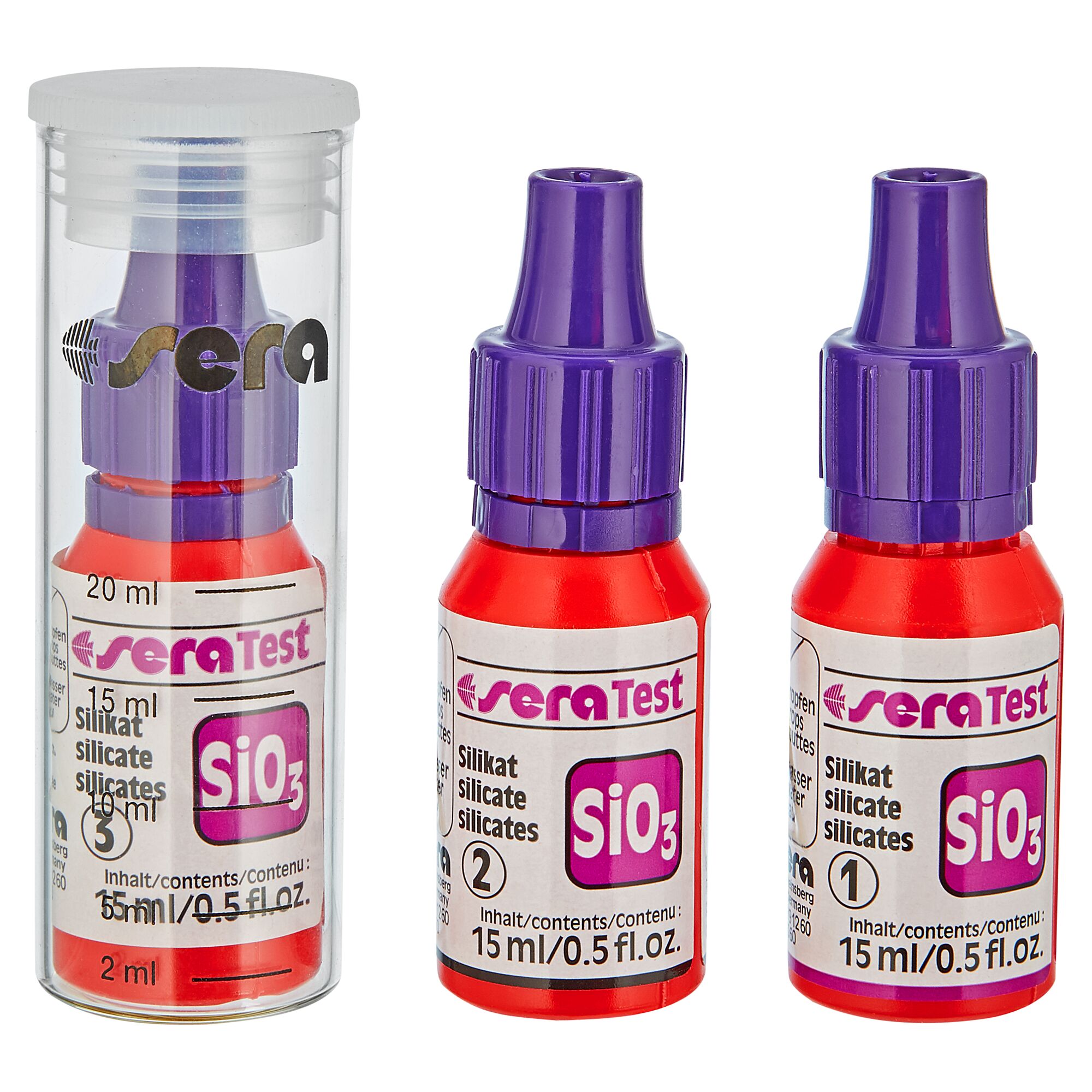 sera Test Silikat Testset 3x 15 ml