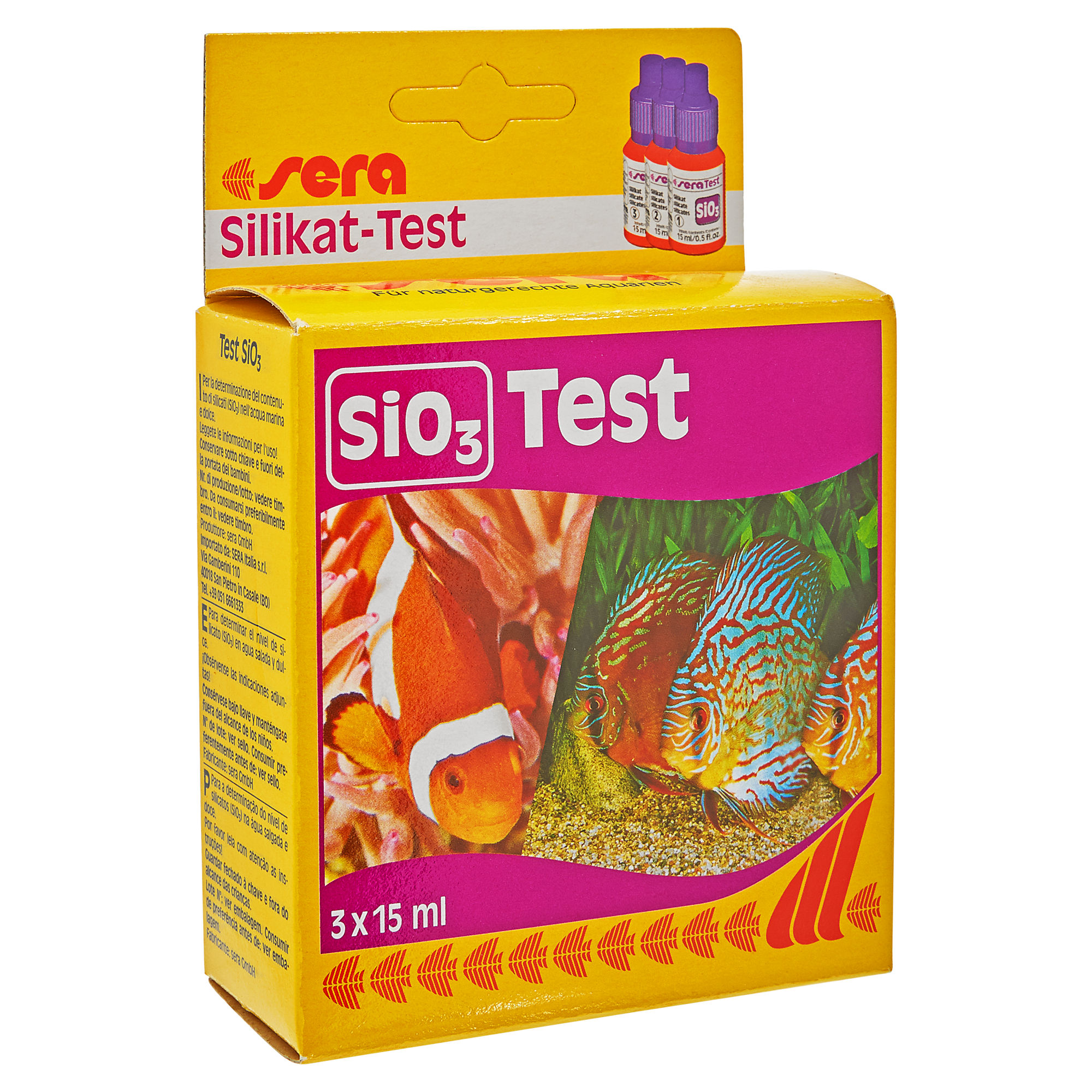 Silikat-Testset "SiO3" 3x 15 ml + product picture