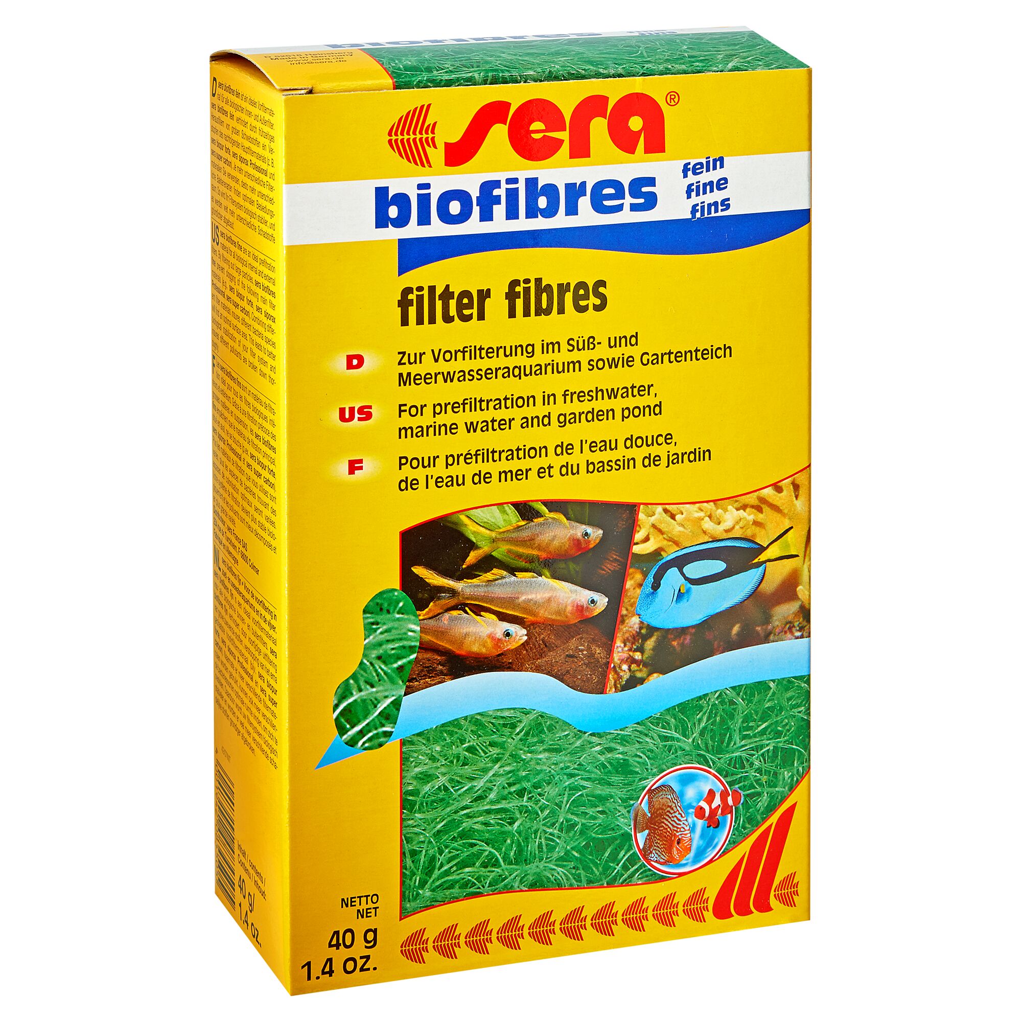 Sera biofibres fein Filterfasern 40 g