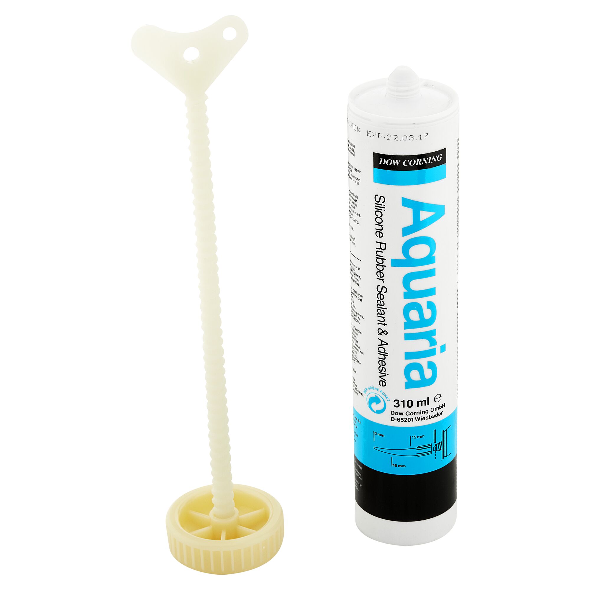 Kartusche Aquaria Silikonkleber und Dosierpumpe