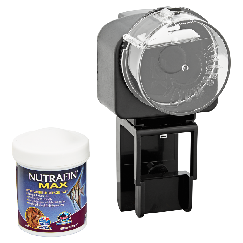 Nutrafin Futterautomat und Futterdose