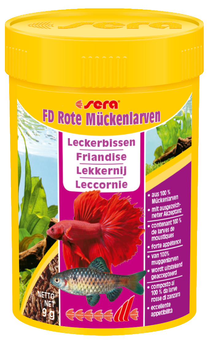 Fischfutter "FD Rote Mückenlarven" Leckerbissen 9 g + product picture