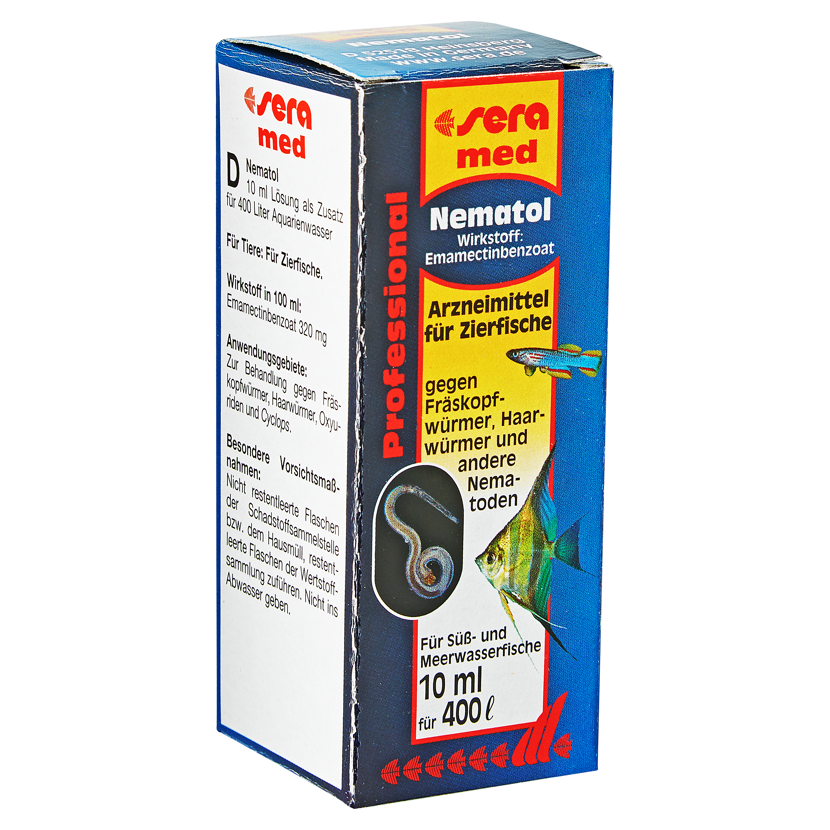 Sera Nematol Arzneimittel für Zierfische 10 ml für 400 l