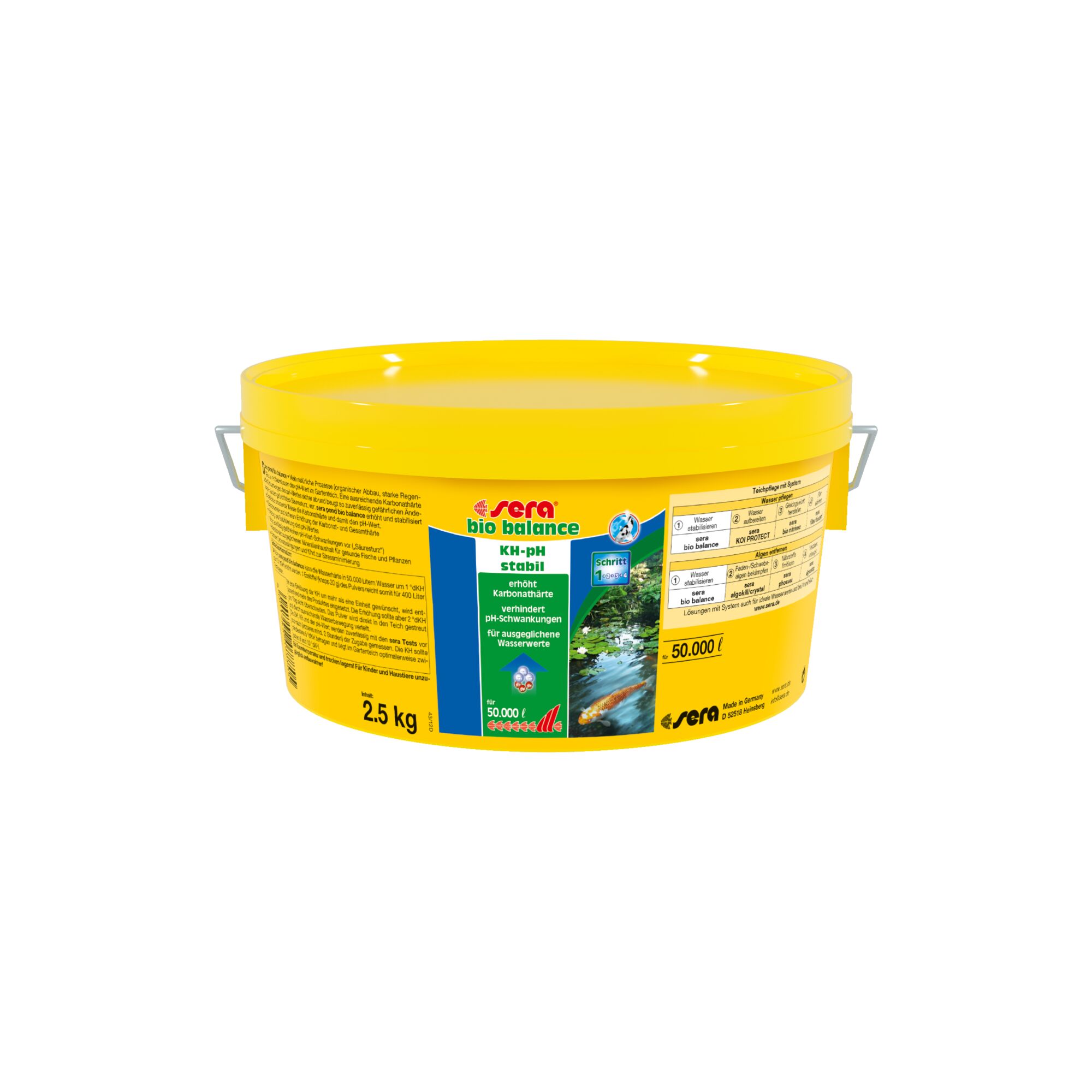 sera pond bio balance KH-PH stabil 2,5 kg Eimer