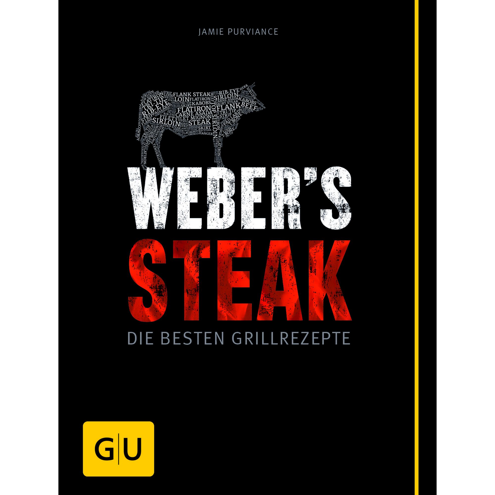 Buchcover Webers Steak mit Rindfleischsilhouette