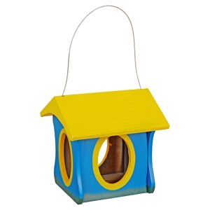 Vogelfutterhaus 'Tabbits' 20 x 20 x 20 cm blau/gelb