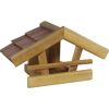 Vogelfutterhaus aus Akazienholz 35 x 19 x 17,5 cm