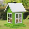 Grünes Futterhaus Mia mit Vogelfutter