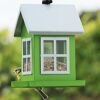 Vogelhaus Mia in grün mit Vogel