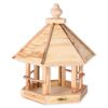 Sechseckiges Vogelfutterhaus aus Holz