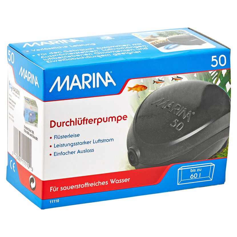 Marina Durchlüfterpumpe 50 für Aquarien bis 60l