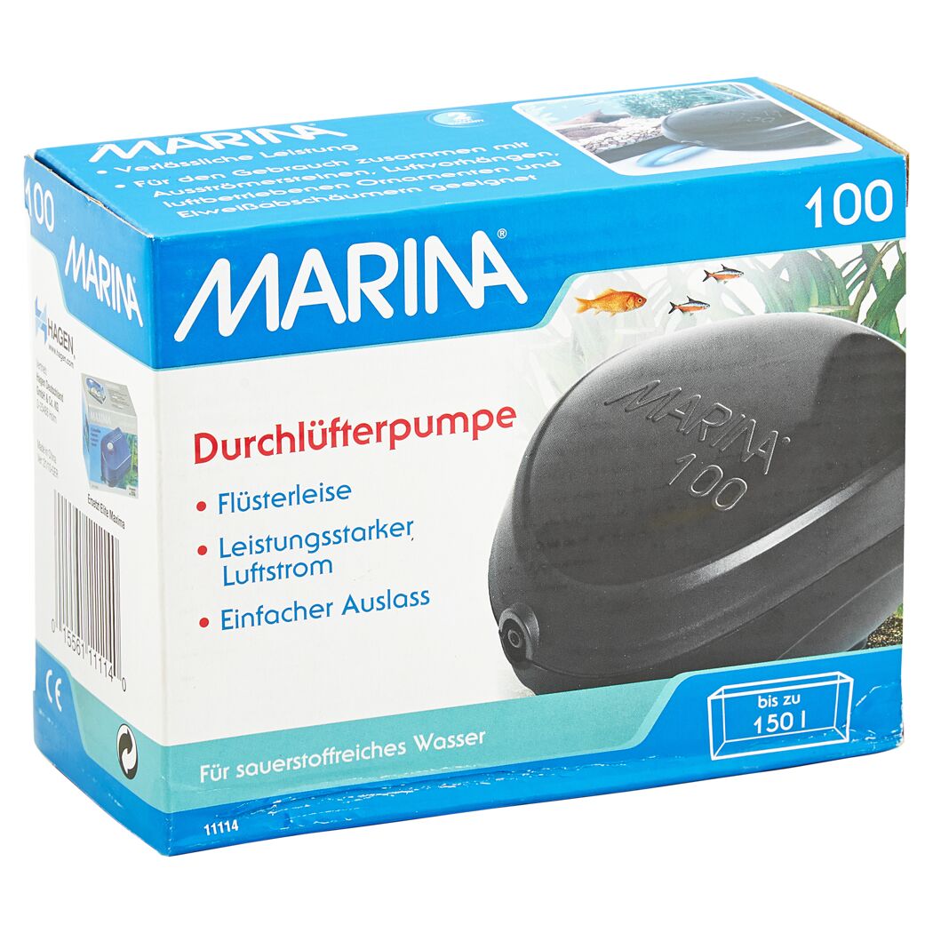 Marina Durchlüfterpumpe 100 für Aquarien bis 150l