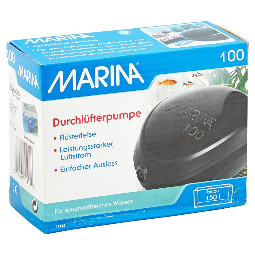 Marina Durchlüfterpumpe 100 für Aquarien bis 150l