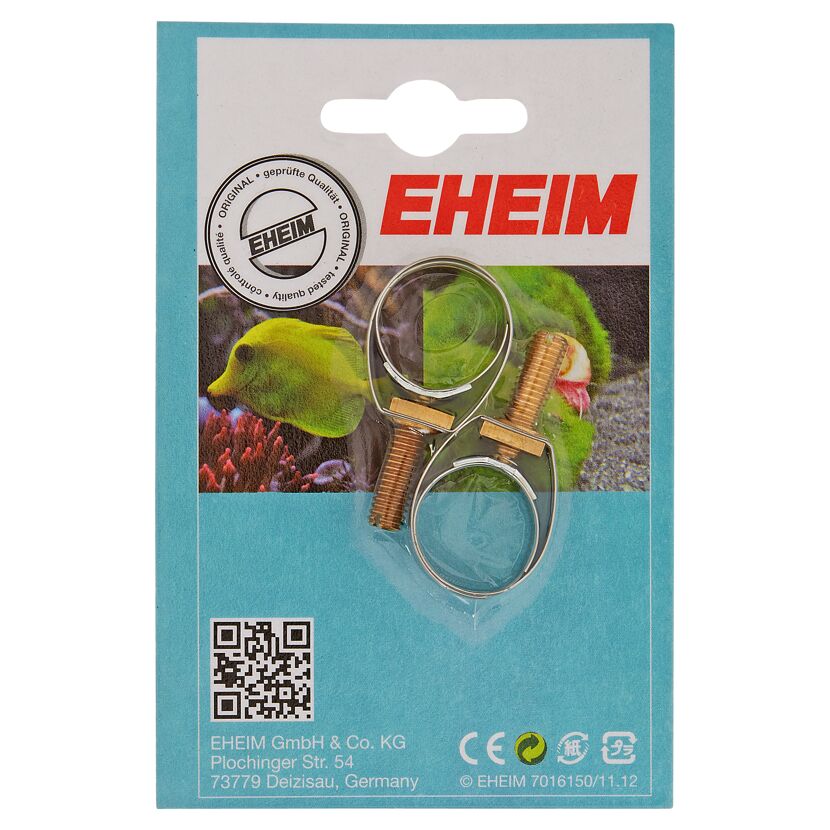 Zwei EHEIM Schlauchklemmen in Verpackung