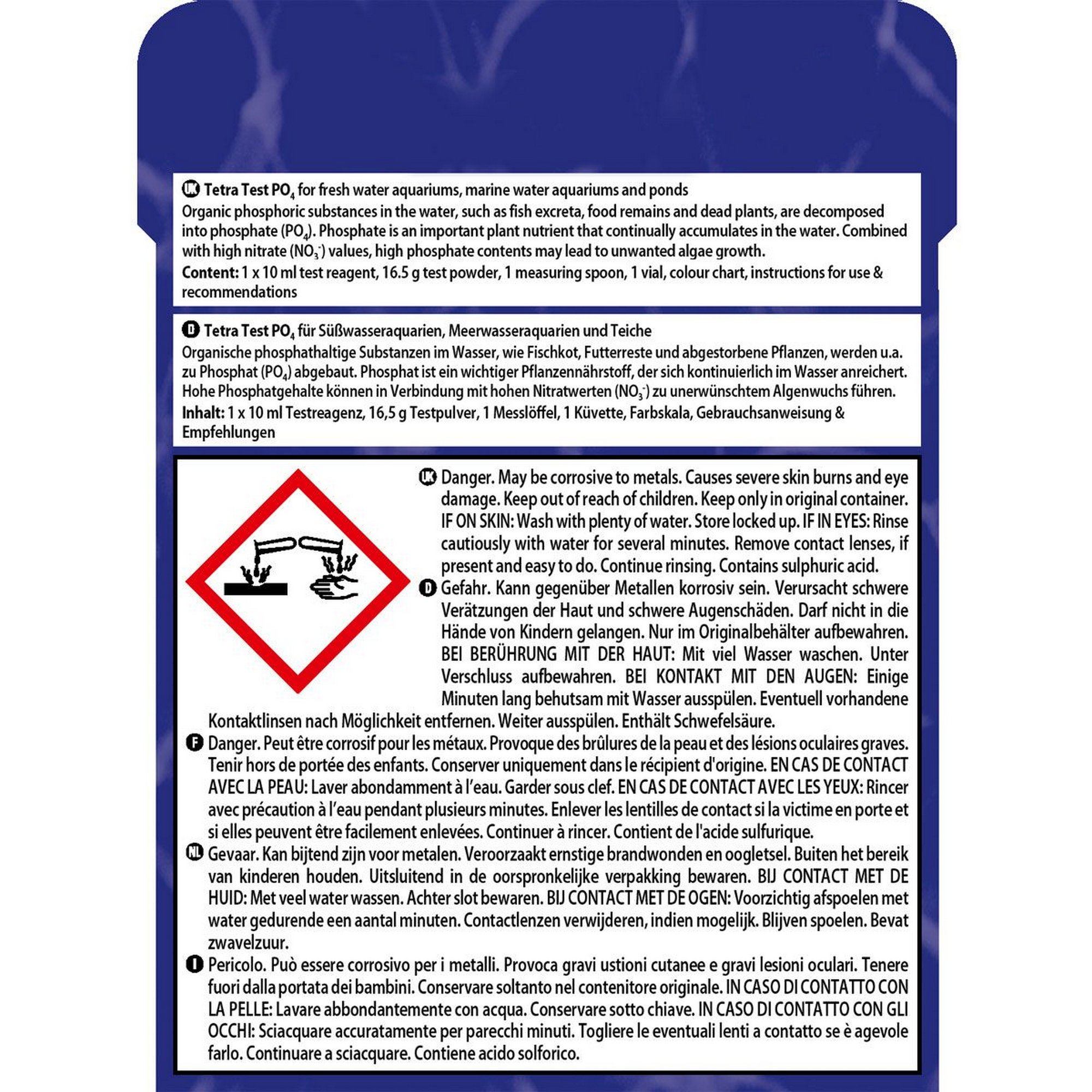 Phosphattest "PO4" 10 ml + product picture