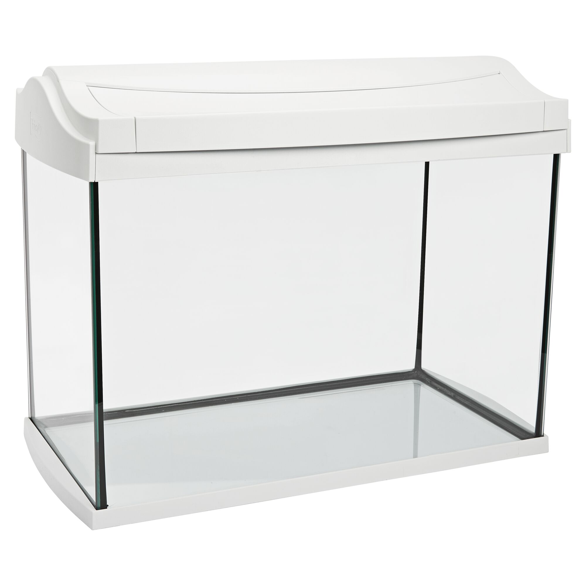 Leeres Aquarium mit weißem Rahmen